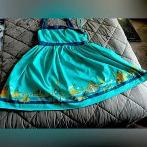 Disney Blue and Orange Women's Dress